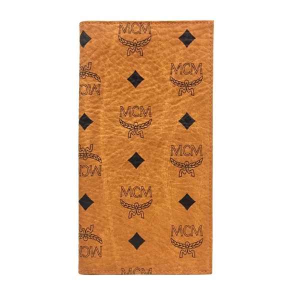 MCM Handbags - Authentic MCM Logo Leather Bifold Long Wallet EUC
